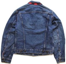 画像2: 80s USA製 Levi'sリーバイス 70411 バッファローチェック ネルライナー デニムジャケット 4ポケット 36 (2)