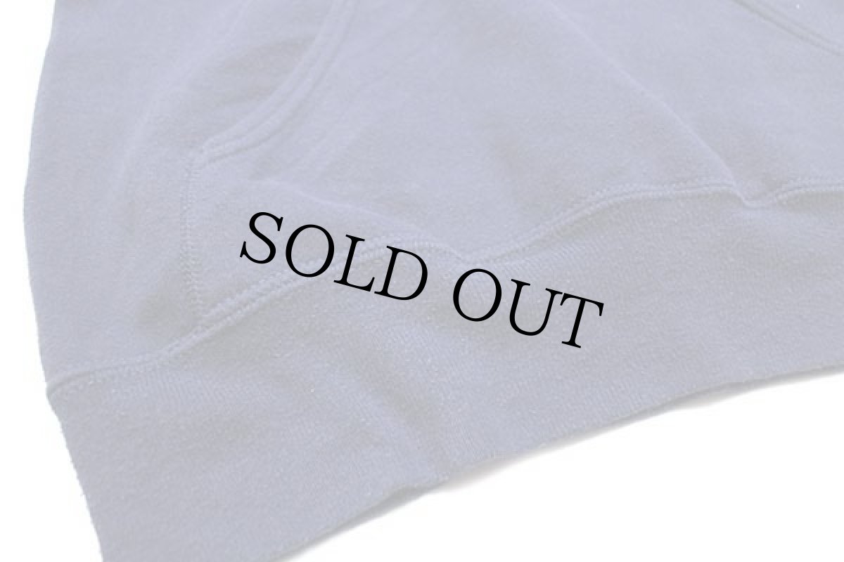 画像6: 80s USA製 BASSETT-WALKER 無地 スウェットパーカー 紺 M (6)