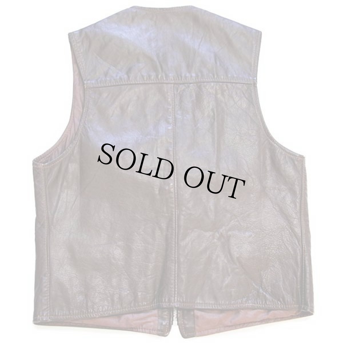 画像2: 70s AMF HARLEY-DAVIDSONハーレー ダビッドソン レザーベスト 焦げ茶 42 (2)