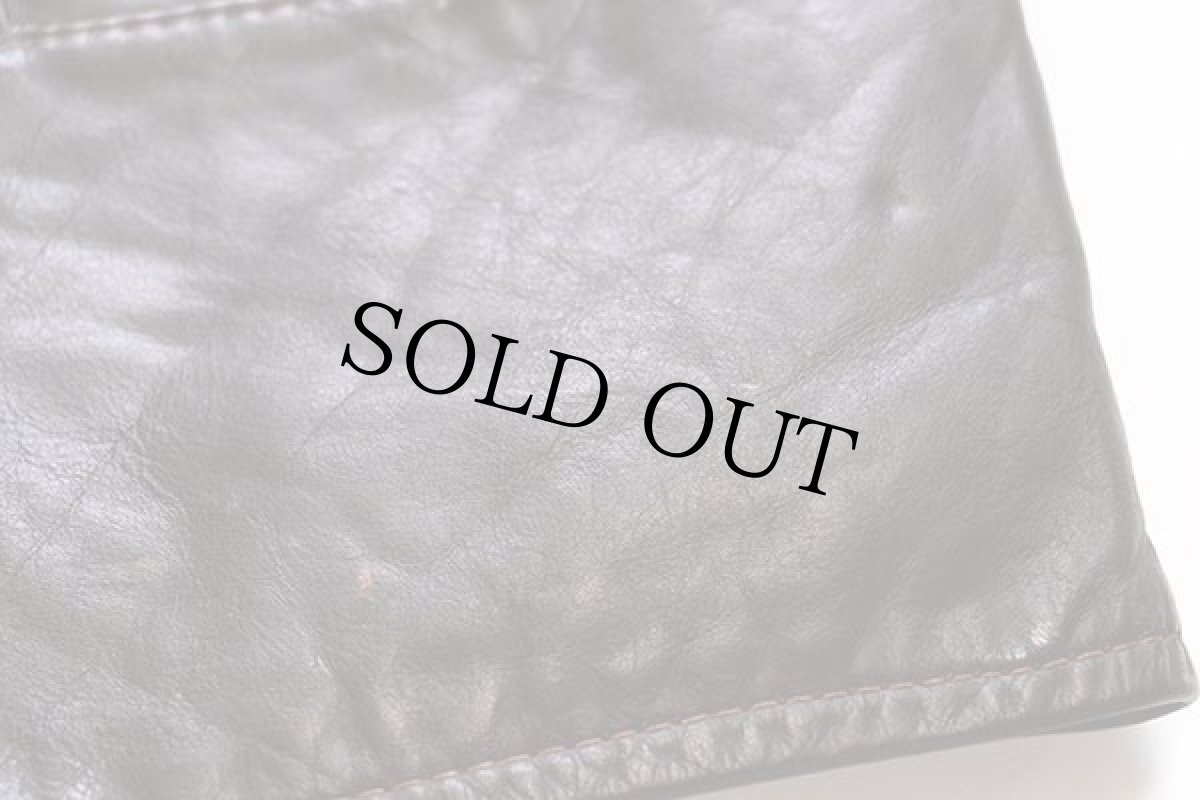 画像7: 70s AMF HARLEY-DAVIDSONハーレー ダビッドソン レザーベスト 焦げ茶 42 (7)