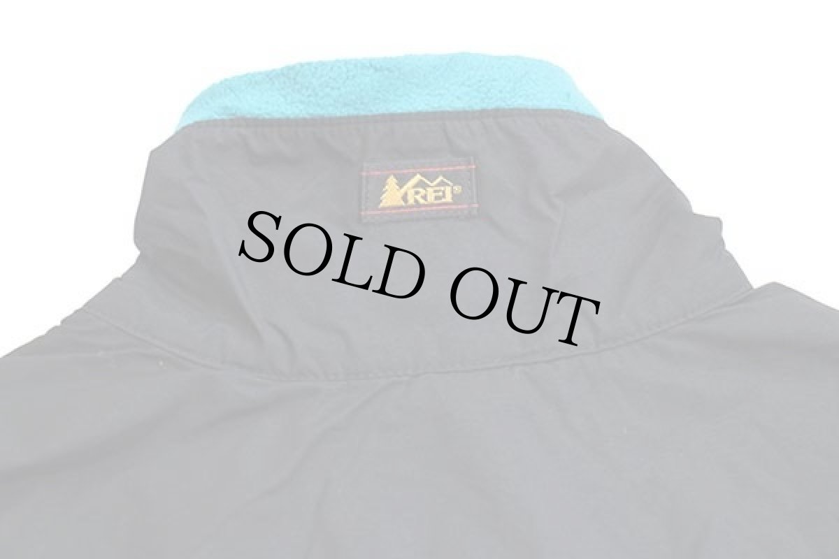 画像4: 80s REI マルチカラー 切り替え POLARTEC フリースジャケット 青 M (4)