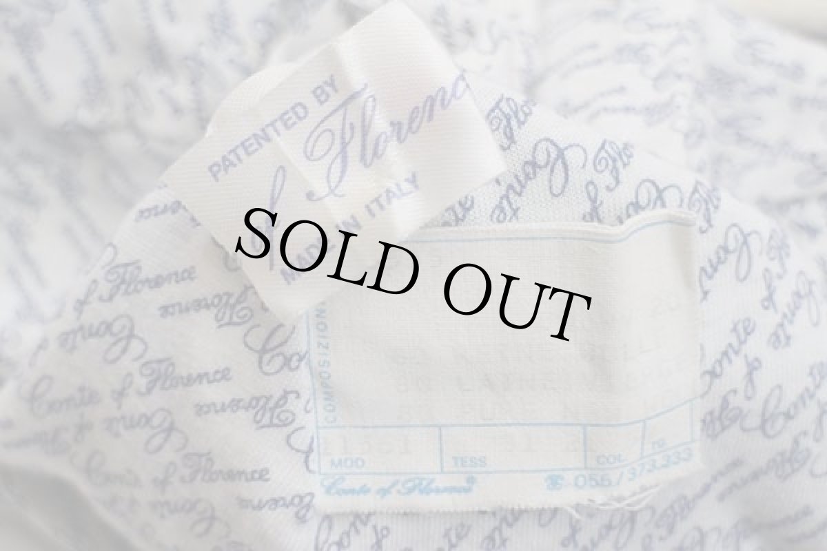 画像7: 90s イタリア製 Conte of Florence ロゴ刺繍 耳当て付き ウールハット エメラルドグリーン (7)