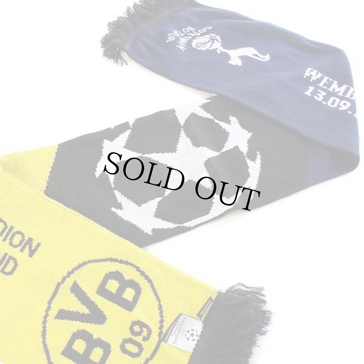 画像4: EU製 UEFA BVB BORUSSIA DORTMUNDドルトムント アクリルニット サッカー マフラー (4)