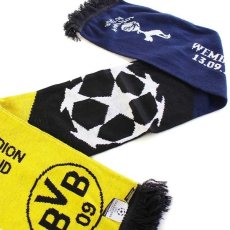 画像4: EU製 UEFA BVB BORUSSIA DORTMUNDドルトムント アクリルニット サッカー マフラー (4)