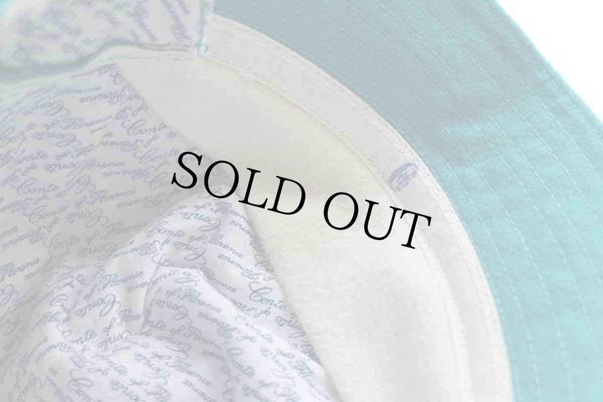 画像9: 90s イタリア製 Conte of Florence ロゴ刺繍 耳当て付き ウールハット エメラルドグリーン (9)