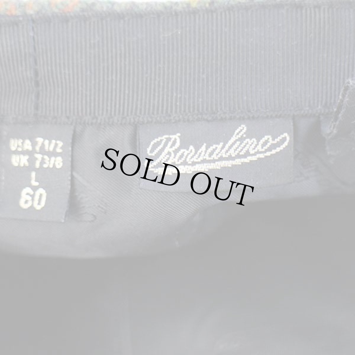 画像5: イタリア製 Borsalinoボルサリーノ チェック ウール キャスケット 7 1/2 (5)