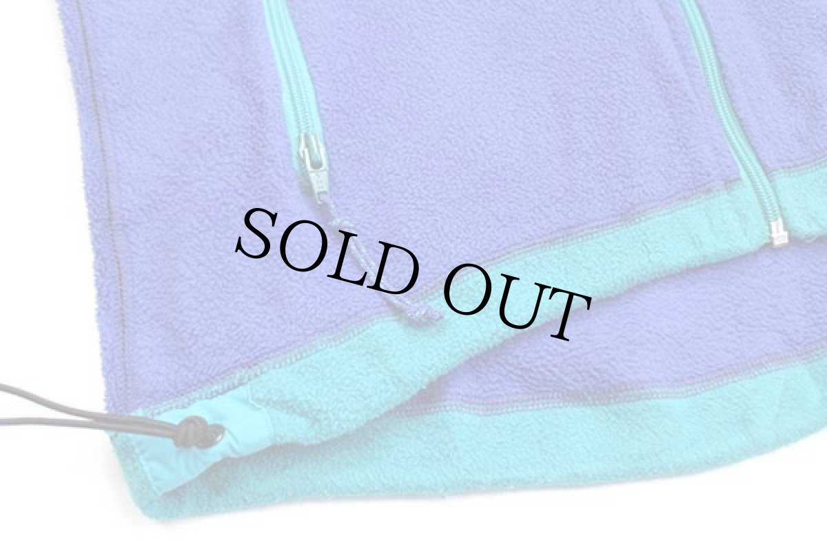 画像6: 80s REI マルチカラー 切り替え POLARTEC フリースジャケット 青 M (6)