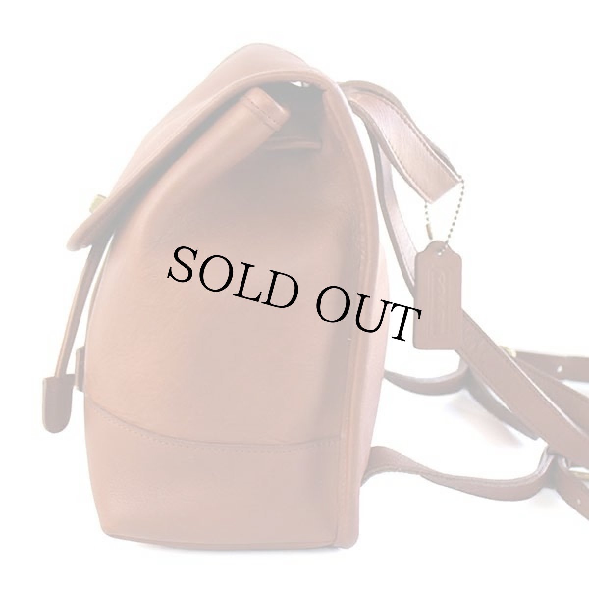 画像3: USA製 COACH オールド コーチ レザー リュックサック 茶★9960 (3)