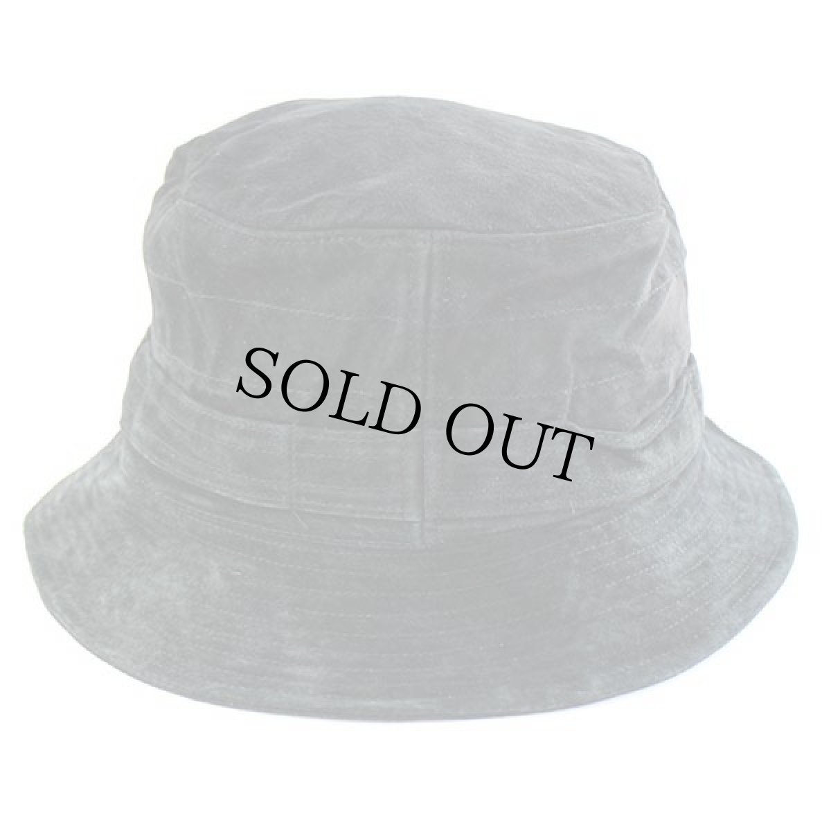 画像4: デッドストック★UNKNOWN スエードレザー バケットハット ブラック M (4)