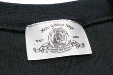 画像4: 90s USA製 Metro goldwyn Mayer ロゴ刺繍 スウェット 黒 L (4)