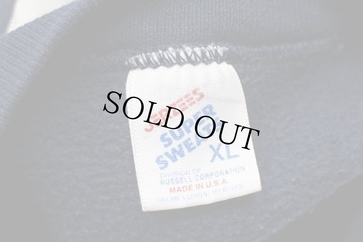 画像4: 90s USA製 PennState NITTANY LIONS 足型 スウェット 紺 XL (4)