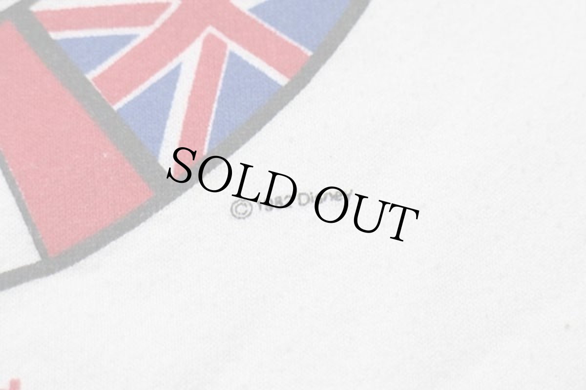 画像4: 80s USA製 Disneyディズニー ミッキー マウス EPCOT CENTER 国旗 スウェット 白 M (4)