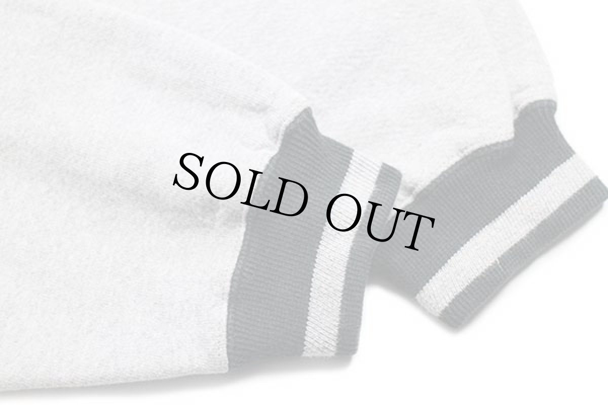 画像5: 90s Leeリー CAPE GOD アンカーマーク リブライン リバースウィーブ スウェット 杢グレー×緑 2X (5)