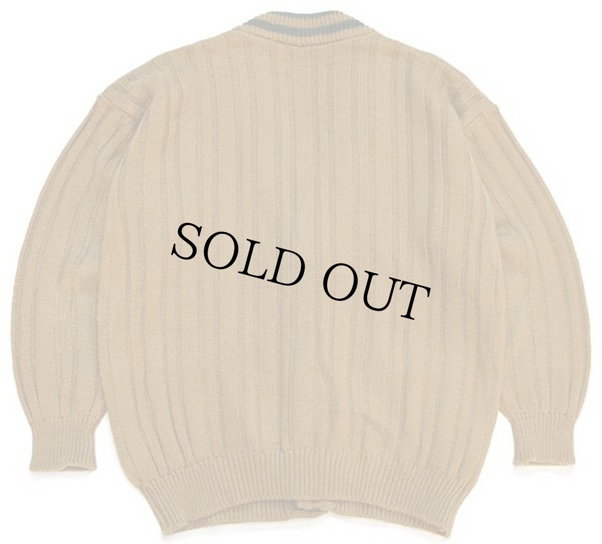 画像2: 90s イタリア製 Erredi ケーブル編み アクリル×ウールニット カーディガン マスタード M (2)