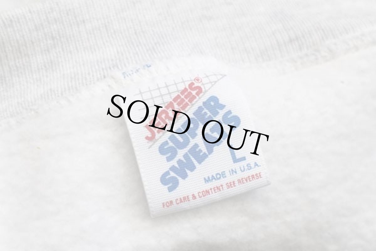 画像5: 90s USA製 MILLARD SOUTH Indians インディアンヘッド刺繍 スウェット 杢ライトグレー L (5)