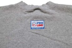 画像4: 90s USA製 NIKEナイキ NFL DENVER BRONCOS アメフト スウェット 杢グレー M (4)