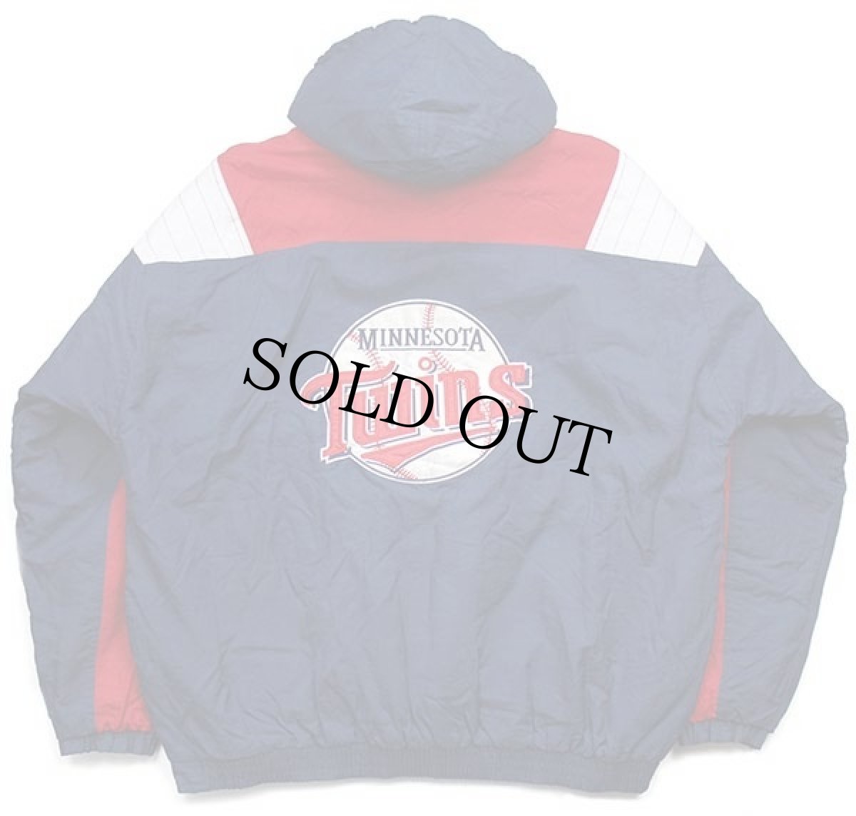 画像2: 90s STARTERスターター MLB MINNESOTA Twins 刺繍 マルチカラー プルオーバー 中綿入り ナイロンパーカー XXL★特大 (2)