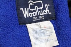 画像4: 80s USA製 Woolrichウールリッチ フリースライナー ナイロンジャケット 黒 L (4)