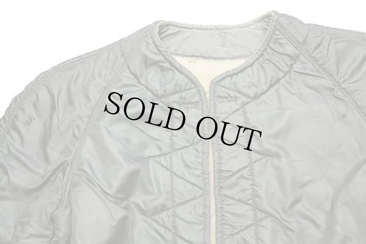 画像3: 50s 米軍 USAF ウールパイル ライナージャケット ボロ セージグリーン M-R (3)