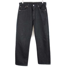 画像2: 90s カナダ製 Levi'sリーバイス 501 ブラック デニムパンツ 後染め w33★SDP1481 (2)