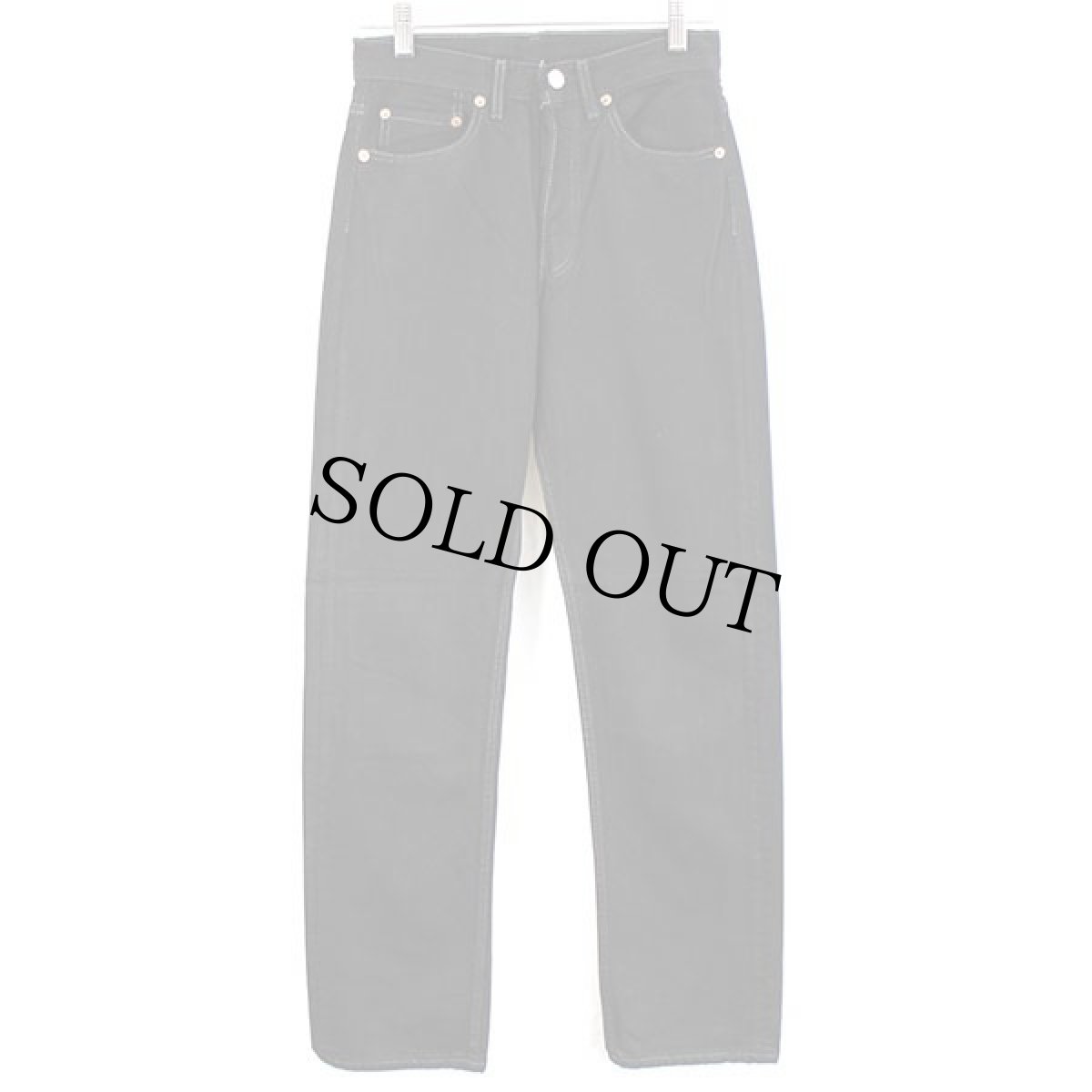 画像2: 90s USA製 Levi'sリーバイス 501 ブラック デニムパンツ 後染め w27★SDP1471 (2)