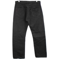 画像3: 00s スペイン製 Levi'sリーバイス 501 ブラック デニムパンツ 後染め w34 L32★SDP1476 ユーロ (3)