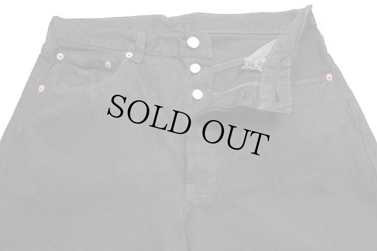 画像4: 90s USA製 Levi'sリーバイス 501 ブラック デニムパンツ 後染め w32★SDP1457 (4)