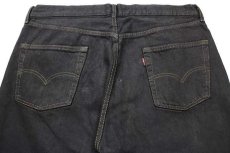 画像5: 90s フランス製 Levi'sリーバイス 501 ブラック デニムパンツ 後染め w36★SDP1482 ユーロ (5)