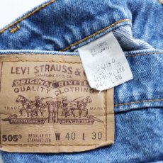 画像4: 90s USA製 Levi'sリーバイス 505 デニムパンツ w40★SDP1154 (4)