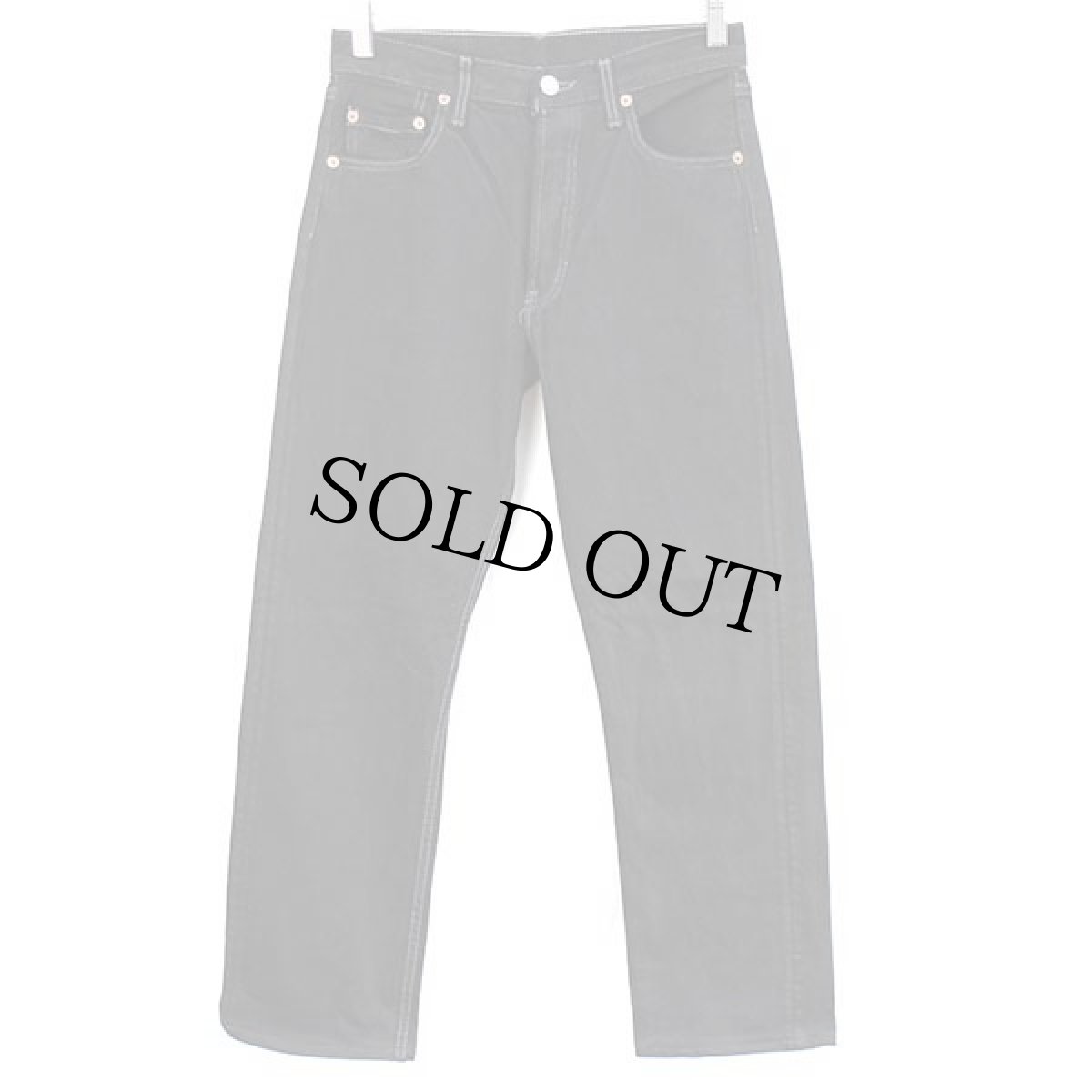 画像2: 90s USA製 Levi'sリーバイス 501 ブラック デニムパンツ 後染め w28★SDP1460 (2)