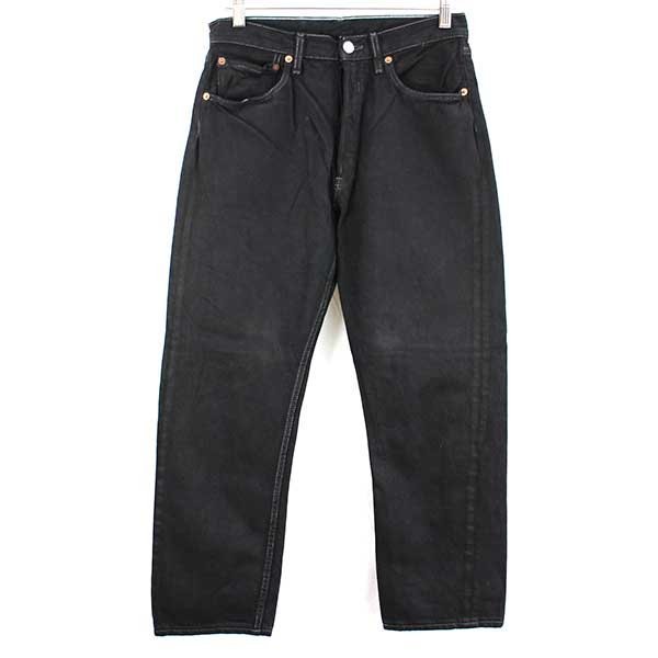 00s ポーランド製 Levi'sリーバイス 501 ブラック デニムパンツ 後染め