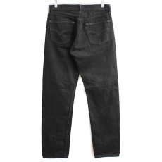 画像3: 90s ハンガリー製 Levi'sリーバイス 501 ブラック デニムパンツ 後染め w33 L34★SDP1525 ユーロ (3)