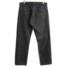 画像3: 90s USA製 Levi'sリーバイス 501 ブラック デニムパンツ 後染め w35★SDP1499 (3)