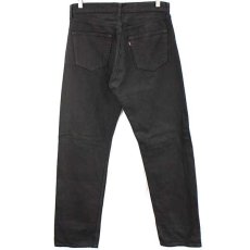 画像3: 90s USA製 Levi'sリーバイス 501 ブラック デニムパンツ 後染め w32★SDP1457 (3)