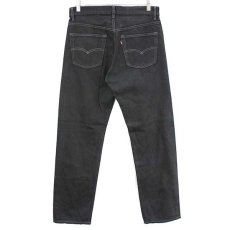 画像3: 90s USA製 Levi'sリーバイス 501 ブラック デニムパンツ 後染め w31★SDP1458 (3)