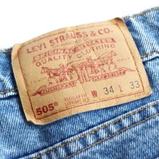 画像4: 90s USA製 Levi'sリーバイス 505 デニムパンツ w34 L33★SDP813 (4)