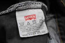 画像6: 90s USA製 Levi'sリーバイス 501 ブラック デニムパンツ 後染め w31★SDP1475 (6)