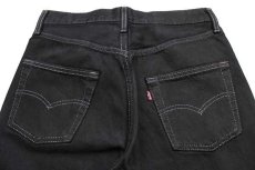 画像5: 90s USA製 Levi'sリーバイス 501 ブラック デニムパンツ 後染め w28★SDP1460 (5)