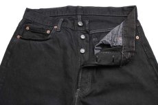 画像4: 90s USA製 Levi'sリーバイス 501 ブラック デニムパンツ 後染め w33★SDP1463 (4)