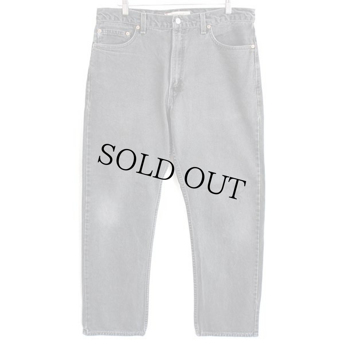 画像2: 00s USA製 Levi'sリーバイス 505 スパイダー ハンドペイント ブラック デニムパンツ w36 L30★SDP1612  (2)