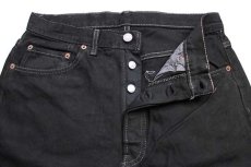 画像4: 90s USA製 Levi'sリーバイス 501 ブラック デニムパンツ 後染め w31★SDP1458 (4)