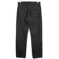 画像3: 90s USA製 Levi'sリーバイス 501 ブラック デニムパンツ 後染め w31★SDP1475 (3)