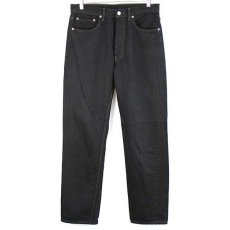 画像2: 90s USA製 Levi'sリーバイス 501 ブラック デニムパンツ 後染め w31★SDP1475 (2)