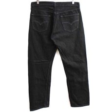 画像3: 90s ベルギー製 Levi'sリーバイス 501 ブラック デニムパンツ 後染め w33★SDP1516 ユーロ (3)