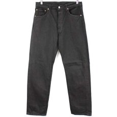 画像2: 90s USA製 Levi'sリーバイス 501 ブラック デニムパンツ 後染め w32★SDP1457 (2)