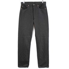 画像2: 90s USA製 Levi'sリーバイス 501 ブラック デニムパンツ 後染め w33★SDP1463 (2)