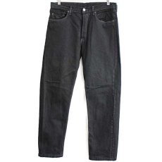 画像2: 90s フランス製 Levi'sリーバイス 501 ブラック デニムパンツ 後染め w33★SDP1494 ユーロ (2)