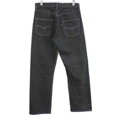 画像3: 90s USA製 Levi'sリーバイス 501 ブラック デニムパンツ 後染め w28★SDP1460 (3)