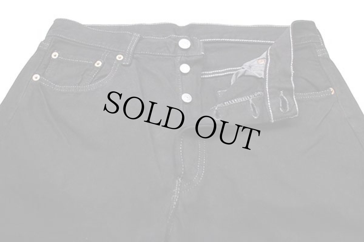 画像4: 90s ベルギー製 Levi'sリーバイス 501 ブラック デニムパンツ 後染め w33★SDP1516 ユーロ (4)