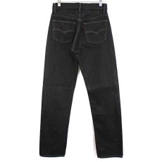 画像3: 90s USA製 Levi'sリーバイス 501 ブラック デニムパンツ 後染め w27★SDP1471 (3)